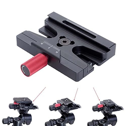Image of iShoot Clamp Adapter Mount Converter for Converting Arca-Swiss Fit Quick Release Plate 200PL / 410PL Plate to RC4 Tripod Clamp, Compatible with Manfrotto 405/410/488RC4/498RC4/808RC4 Tripod Ball Head