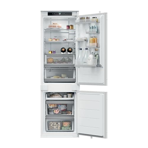 Image of Haier Series 2 Integrated Fridge Freezer, E Rated, Total No Frost, hOn App Connectivity, Air Surround, 251L Total Capacity, White, 54x55x177 cm - HBQW5518EK-UK