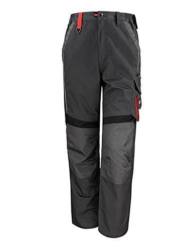 Image of Result R310X Regular Work-Guard Technical Trousers - Grey/Black, Medium/Size 34