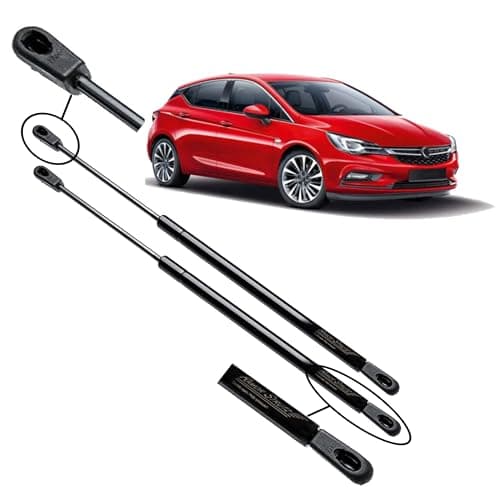 Image of Ramor Strutz 2x Tailgate Gas Struts Compatible with a Vauxhall Astra K Hatchback 2015-2021. Tailgate Gas Springs Replacement for 39021480 and others.