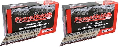 Image of TIMCO CFGR50 FirmaHold Nail Ring - Shank 2.8 x 50mm - FirmaGalv - for use in Structural Applications Using high Quality Paper collation for Reduced Nail jams - Box of 1100 (Pack of 2)