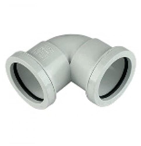 Image of FLOPLAST 32mm White Pushfit Waste Pipe Knuckle - Bag of 2