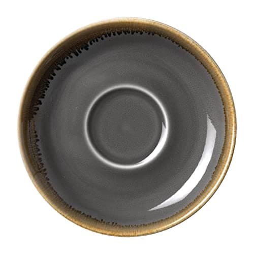 Image of Olympia Kiln Smoke Saucer 160mm (6 Pack) - Small Dessert, Tea, Coffee Plates, Microwave Safe HC393