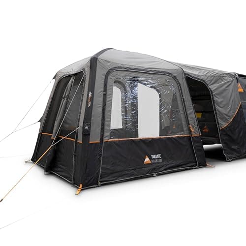 Image of Vango Tailgate AirHub II Low Drive Away Awning, Inflatable Campervan Rear Awning AirBeam®, Waterproof 150D 4000mm, Quick Pitch Camping Awning 180–210cm Height