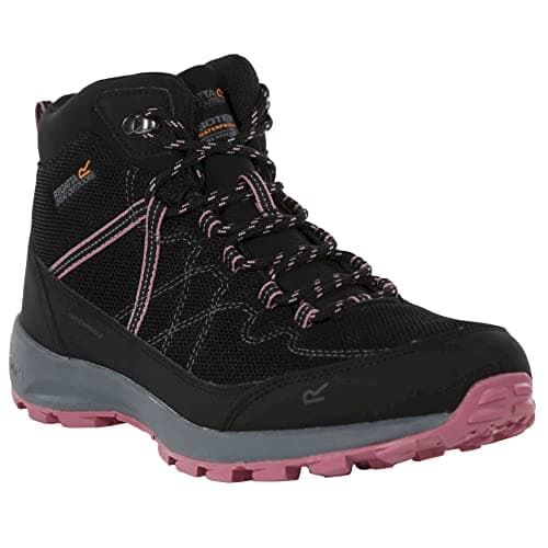 Image of Regatta Samaris Lite Womens Boots Black/Heathr Ro 3 UK
