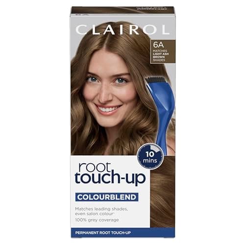 Image of Clairol Root Touch-Up Permanent Hair Dye, 6A Light Ash Brown