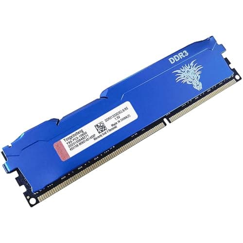 Image of DDR3 8GB Desktop RAM 1333MHz PC3-10600 UDIMM Non-ECC Unbuffered 1.5V 2Rx8 Dual Rank 240 Pin CL9 PC Computer Memory Upgrade Module (Blue)