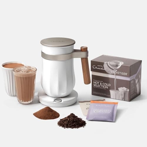 Image of Hotel Chocolat - The Velvetiser System - in-Home Hot & Cold Drinking Chocolate Machine - Barista-Grade Drinking Chocolate Maker - Chalk Edition - Ideal for Gifts
