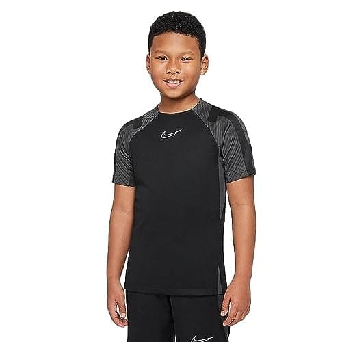 Image of Nike Unisex Kid's Y Nk Df Strk SS Top K Short Sleeve, Black/Anthracite Grey/White, 10-12 Jahre