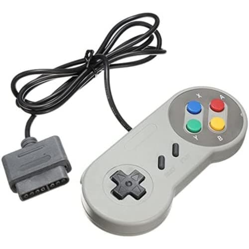Image of TRIXES SNES Retro Replacement Controller Gamepad For Use With Original Console - Gaming Joypads Gamepad - Suitable for SNES Only NEW Replacement Retro Controller