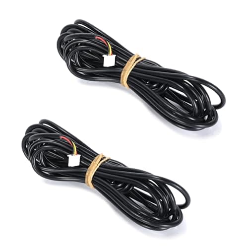 Image of Ruimou 2PCS 3 Meter DS18B20 temperature sensors equipped with XH2.54-3Pin terminals, waterproof digital temperature probe sensors compatible with Arduino, Raspberry, Pi