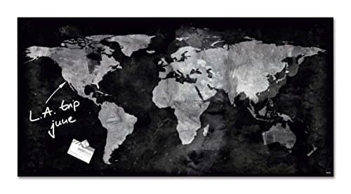 Image of SIGEL GL270 Premium Glass magnetic Board, glossy surface, 91 x 46 cm, easy mounting, Black - Artverum