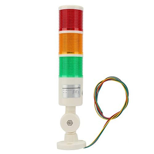 Image of 24V DC LED Signal Tower Stack Lights, 3-Layer Red Orange Green Warning Lights Tower Stack Lights with Rotatable Base for Industrial Machine Use