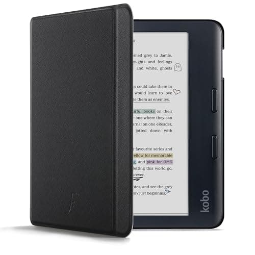 Image of Forefront Cases Case for Kobo Libra Colour (Model: 2024) - Slim, Lightweight & Protective Cover for Kobo Libra Colour with Smart Auto Sleep-Wake Function - Black