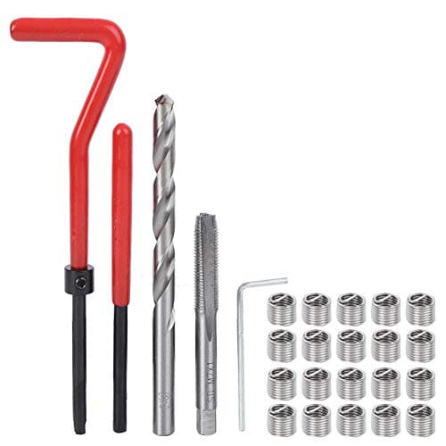 Image of M7 Thread Repair Kit 25Pcs Thread Repair Insert Set for Processing Machinery, Suitable for Common Steel Materials, Non-Ferrous Alloys, Blind Hole Processing