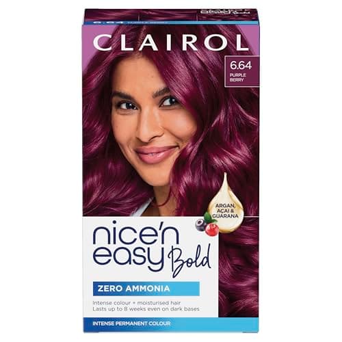 Image of Clairol Nice N Easy Permanent Bold Zero Ammonia Hair Dye 6.64 Purple Berry