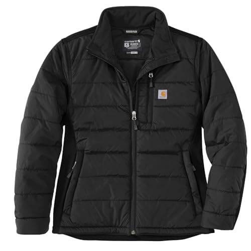 Image of Carhartt 105912 Relaxed Fit Womens Rain Defender Lighweight Insulated Jacket BLACK XL
