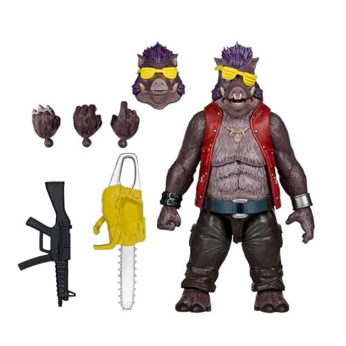 Image of McFarlane Teenage Mutant Ninja Turtles (Page Punchers) Bebop 5in Action Figure with Comic Toys