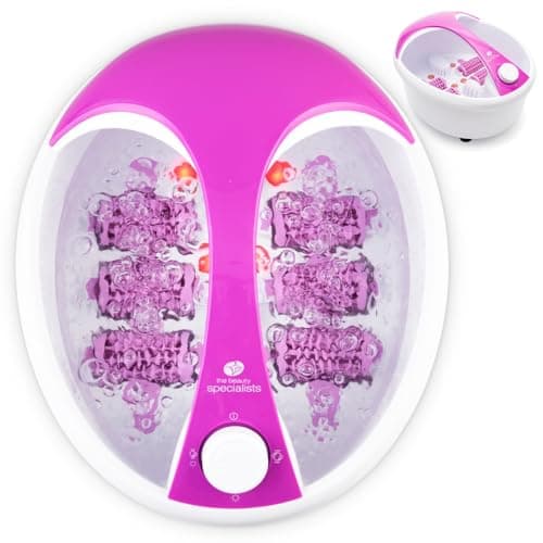 Image of Rio Delux Foot Spa Bath Massager with HydroJets, Heat, Bubbles, Vibration, Aromatherapy Diffuser, 6 Rollers, Temperature Control, Infrared Relief, fits All Foot Sizes
