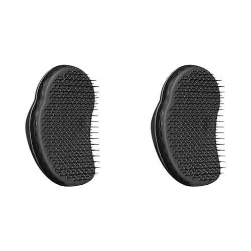 Image of Tangle Teezer | The Original Detangling Hairbrush Wet & Dry Hair | For All Hair Types | Panther Black (Pack of 2)