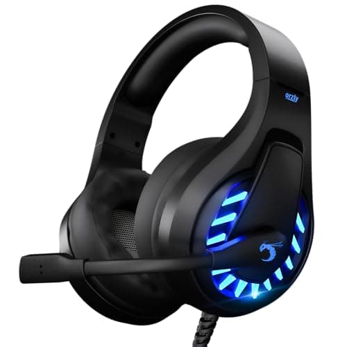 Image of Orzly Gaming Headset for PC and Gaming Consoles compatible with PS5, PS4, XBOX SERIES X | S, XBOX ONE & Steam Deck with noise cancelling mic - RXH-30 Abyss Edition GIFT BOX Edition