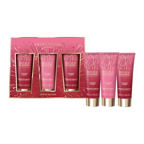 Image of Baylis & Harding Midnight Cherry Luxury Hand Treats Gift Set - Vegan Friendly