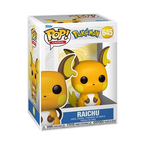 Image of Funko POP! Games: Pokemon - Raichu - Collectable Vinyl Figure - Gift Idea - Official Merchandise - Toys for Kids & Adults - Video Games Fans - Model Figure for Collectors and Display