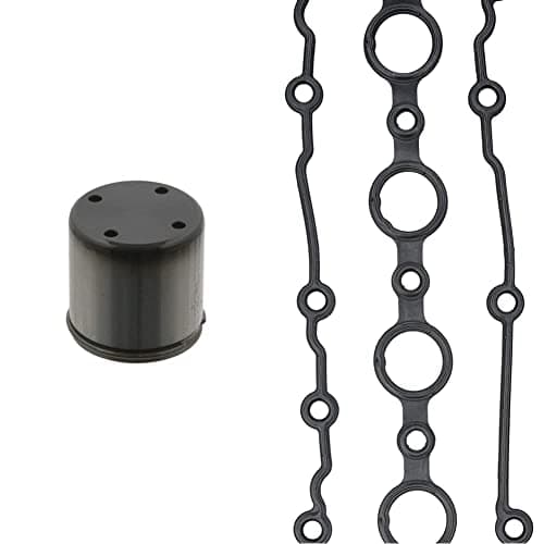 Image of febi bilstein 37162 Cam Follower for high-pressure pump, pack of one & bilstein 33540 Rocker Cover Gasket, pack of one