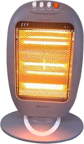 Image of Easy Shopping® Halogen Heater 3 Bar Electric Heater with Adjustable 400w, 800w, 1200w Heat Setting & Carry Handle, Light weight Moveable Super Silent Overheat & Tip Over Protected Room Heater