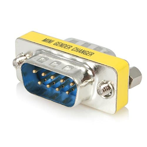 Image of StarTech.com GC9SM Slimline Serial DB9 Gender Changer, M/M, Serial Gender Changer, DB-9 (M) to DB-9 (M)