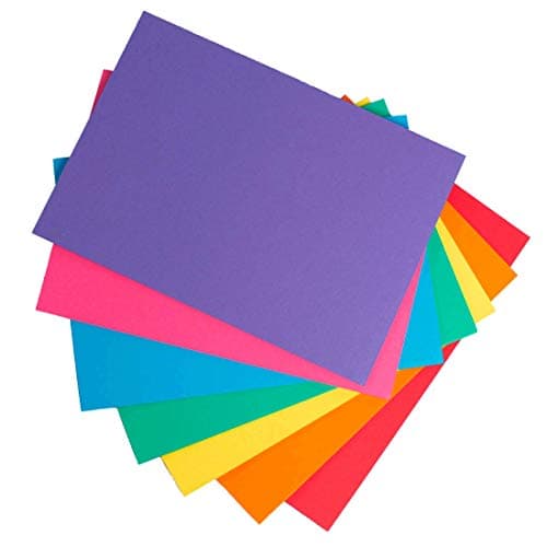 Image of House of Card & Paper A2 220 gsm Rainbow Colored Card -Pack of 50 Sheets (Assorted Colors)