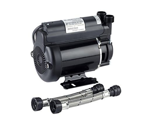 Image of Bristan 2 Bar Single Ended Shower Pump, Improves Shower Pressure and Easy to Install, Water Booster and DIY Fixing Kit with Instructions, 230 Volt - ST PUMP20SG