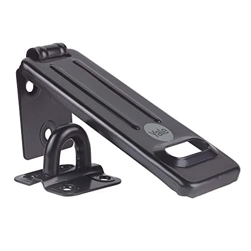 Image of Yale - Y135B/120/BK- 120mm Steel Hasp - Secure Gates - Secure Sheds - High Protection