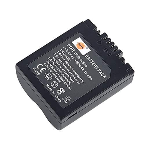Image of DSTE S006E CGR-S006 (1400mAh/7.4V) Battery Compatible with Panasonic Lumix DMC-FZ8 DMC-FZ18 DMC-FZ28 DMC-FZ30 DMC-FZ50 DMC-FZ30EG