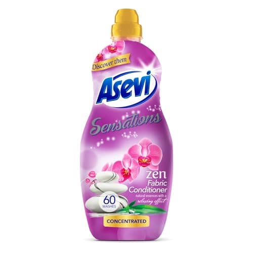 Image of Asevi Sensations Fabric Conditioner, Laundry Conditioner, Liquid Fabric Conditioner, 1320ML, 60 Washes, Zen