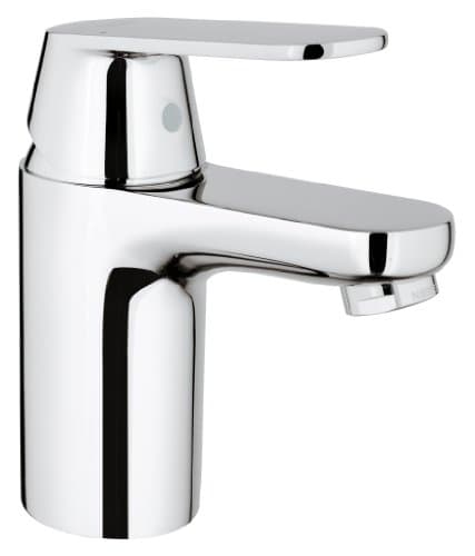 Image of GROHE Eurosmart Cosmopolitan - Bathroom Basin Mixer Tap Single-Lever - Monobloc Installation - S-Size - Metal Lever - Low Pressure 0.2 to 5.0 bar - 35 mm Ceramic Cartridge - Chrome - 3282400L