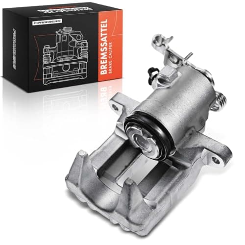 Image of Frankberg Brake Caliper Disc Brake Rear Left Aluminium Compatible with Golf Plus Golf V Golf VI A3 O.c.t.a.v.i.a II Leon Altea Altea XL Toledo III Yeti Beetle Replace# 1K0615423J