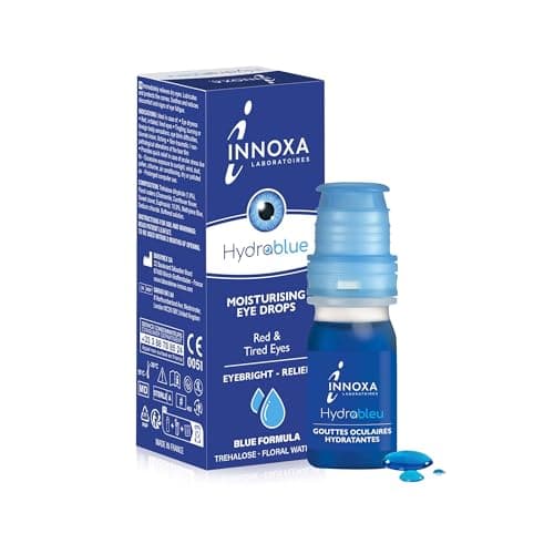 Image of INNOXA Laboratoires - Blue Formula Moisturizing Eye Drops – Whitens the Whites of the Eyes – Hydrates Red and Tired Eyes – Original Formula – Made in France – Preservative-Free – 10 ml