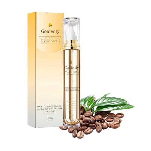 Image of Caffeine Eye Serum, Under Eye Cream for Dark Circles and Puffy Eyes, Day & Night Eye Cream Anti Aging with 360° Massage Ball, Reduce Fine Lines Wrinkles Eye Bags, Eye Roller Cream for Men and Women