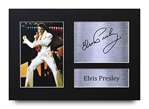 Image of HWC Trading Elvis Presley Signed A4 Printed Autograph Music Print Photo Picture Display