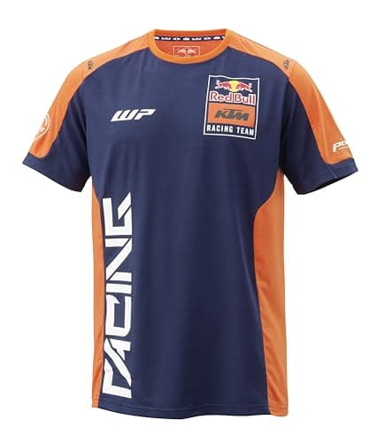 Image of KTM Red Bull Racing Team Replica Team T-Shirt, Orange/Navy Blue, XL