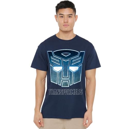 Image of Transformers Generations Autobot Steel Icon Logo Unisex T Shirt, Navy, Small