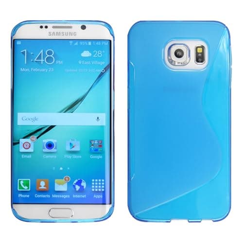 Image of Case For Samsung Galaxy S6 - Soft Silicone Protective S Line Phone Cover For Samsung Galaxy S6 (Blue)