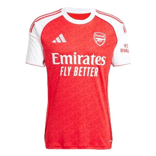 Image of adidas Men's Arsenal 25/26 Home Jersey | JI9517, Better Scarlet/White, L