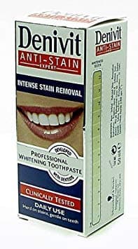 Image of Denivit Anti-Stain Professional Whitening Toothpaste, 50 ml, Pack of 4