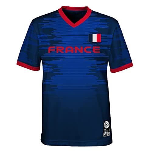 Image of Official 2023 Women's Football World Cup Adult Team Shirt, France, Blue, Medium