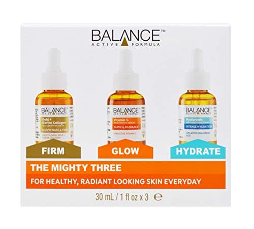 Image of Balance Active Formula The Mighty Three (3 X 30ml) - Breakthrough Active Ingredients, Visible Results. Three Targeted Serums That You Can Layer Together Or Use Individually.