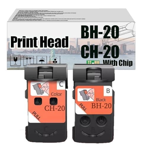 Image of BH-20 CH-20 BH20 CH20 Print Head Printhead, Compatible for Canon G7020 G6020 G5020 G1220 G1230 G2260 G2270 G3260 G3262 G3270 G4270 Printers —— High Print Volume With Chip Combo Pack