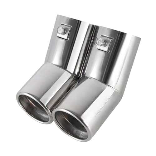 Image of Car Exhaust System For VW For Golf 4 For Bora For Jetta Stainless Steel Dual Exhaust Tailpipe 2.5-Inch Outer Diameter Tail Pipe
