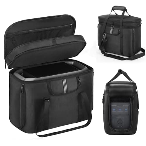 Image of EUGOOCX Portable Carrying Case Compatible with ECOFLOW Delta 2 1024Wh, Protective Storage Bag for Power Station and Accessories, with Multiple Quick Connect and Heat Dissipation Windows